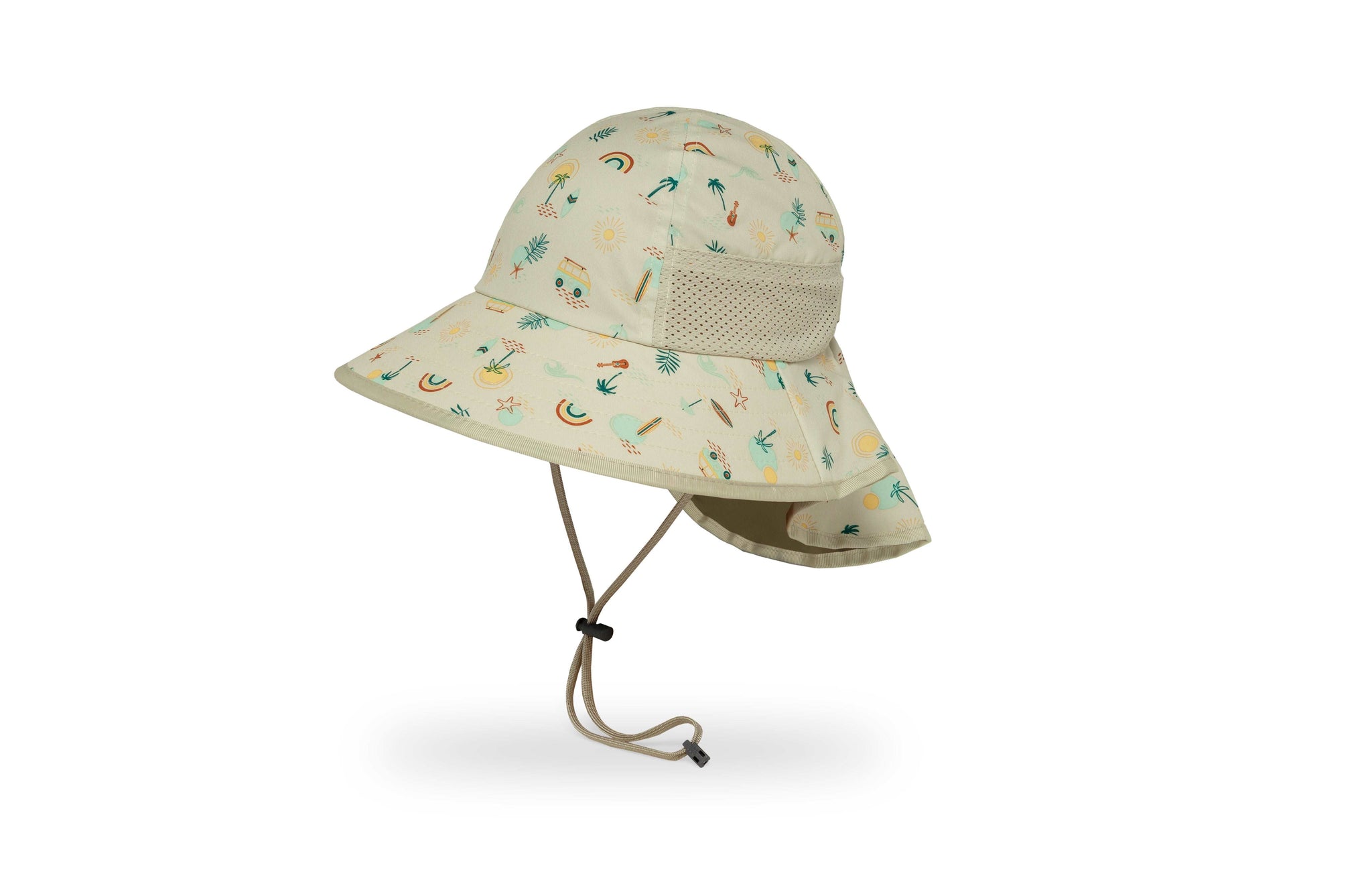 Kids Play Hat Packable Ventilated UPF 50+ Sun Hat With Neck Cape