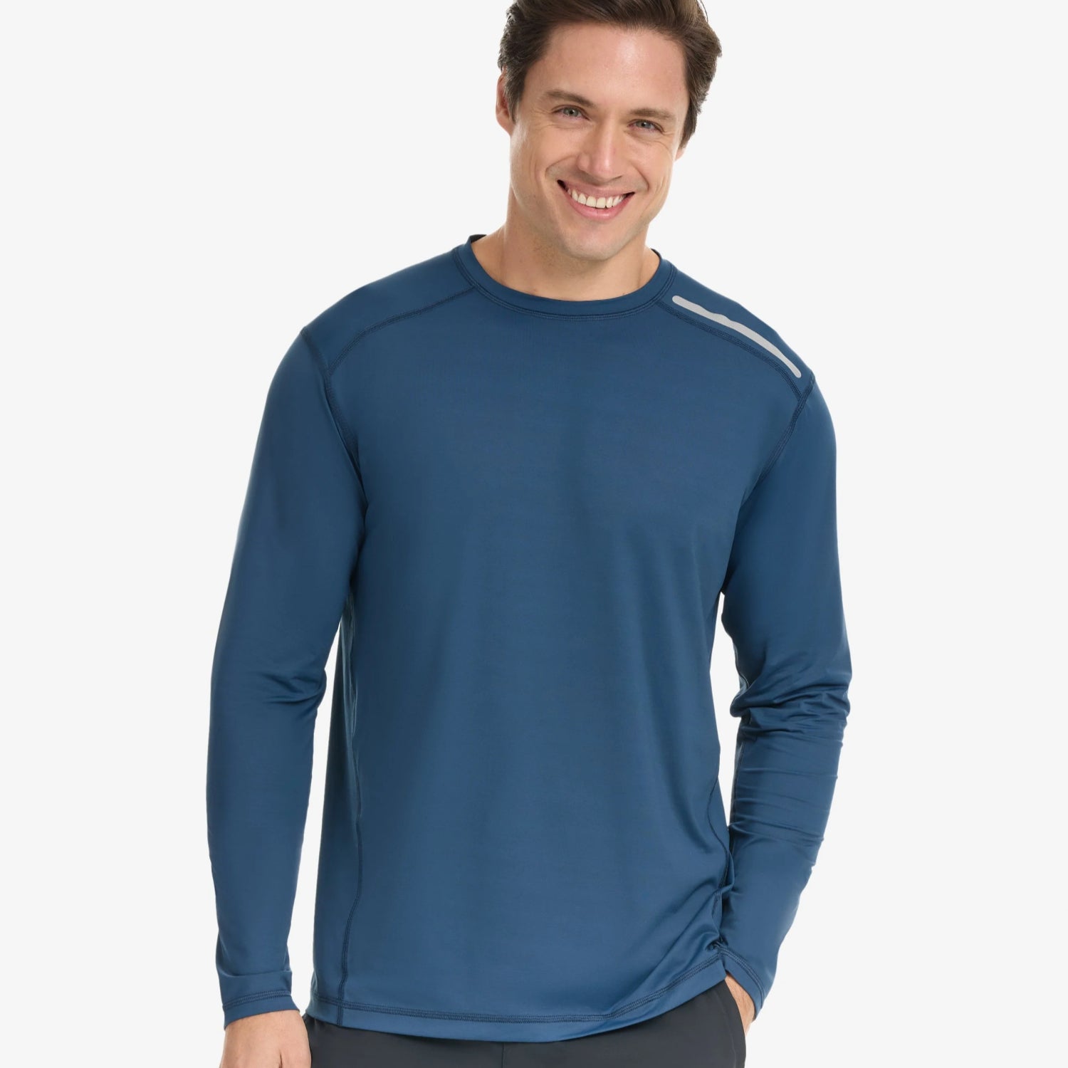 BloqUV Men's UPF 50+ True Fit Long Sleeve Crew Top
