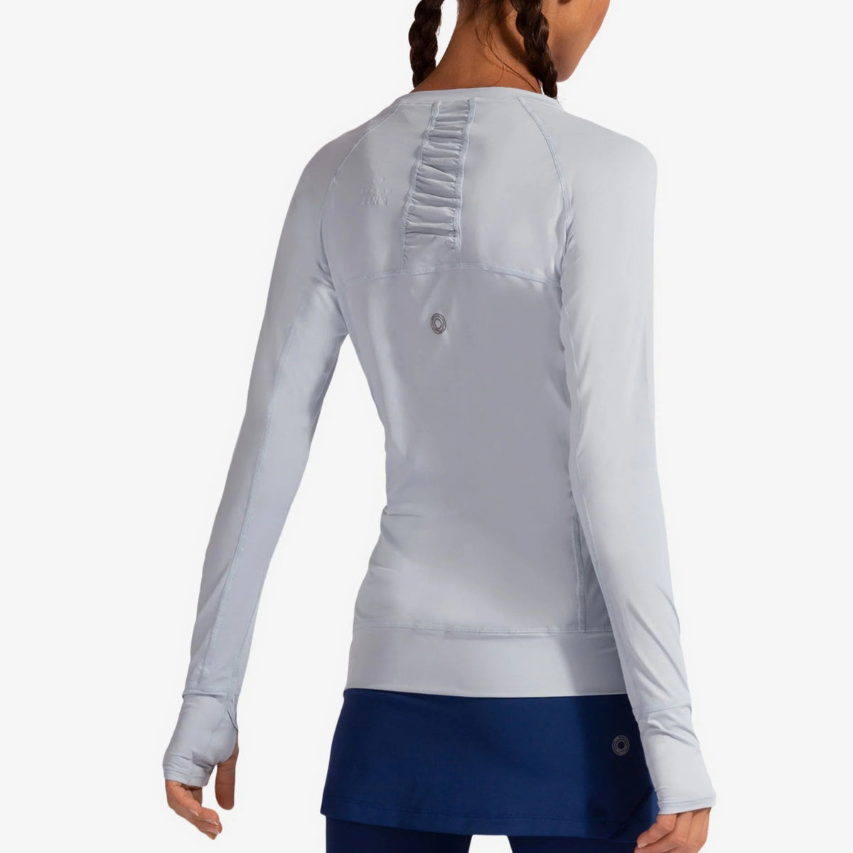 BloqUV Women's UPF 50+ True Fit Short Ruched Long Sleeve Top